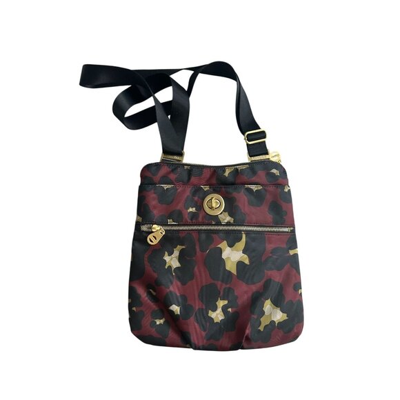 BAGGALINI Burgundy Travel Leopard Print Crossbody Bag - Picture 3 of 8
